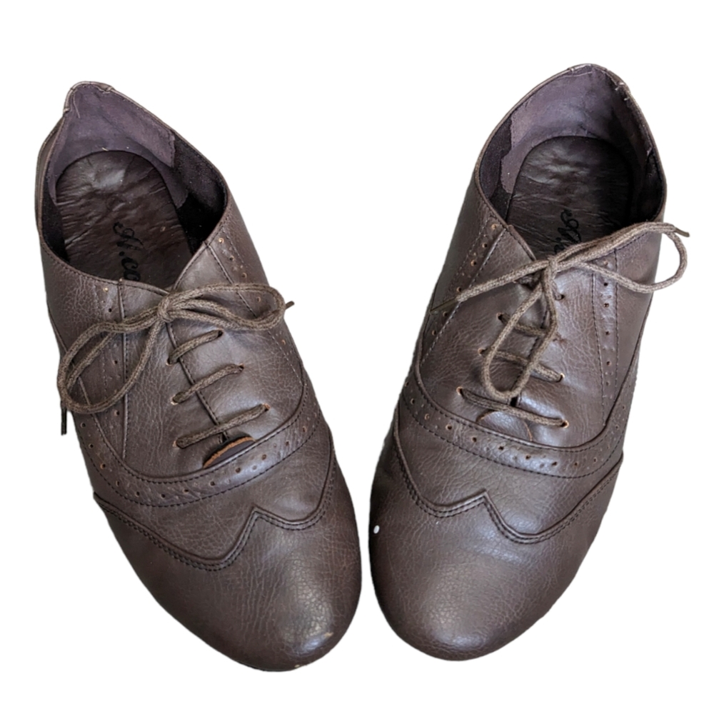 (2/$25) A.co schoolgirl slip-ons dark academia cottagecore flat shoes